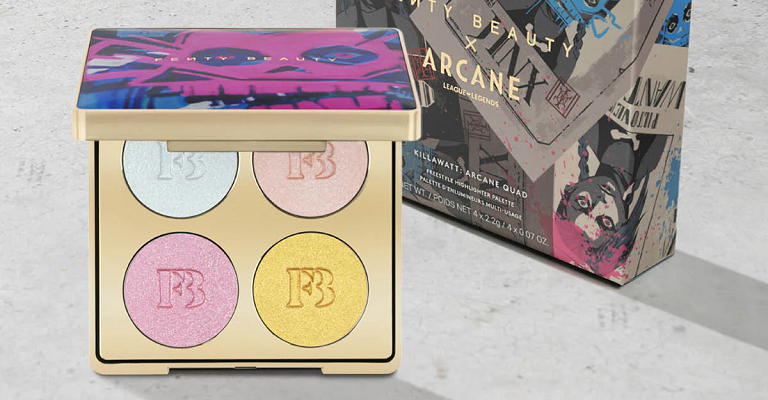 フェイスカラー FENTY BEAUTY KILLAWATT: Arcane Quad Fenty Beauty X Arcane Jinx Killawatt: Arcane Quad Freestyle